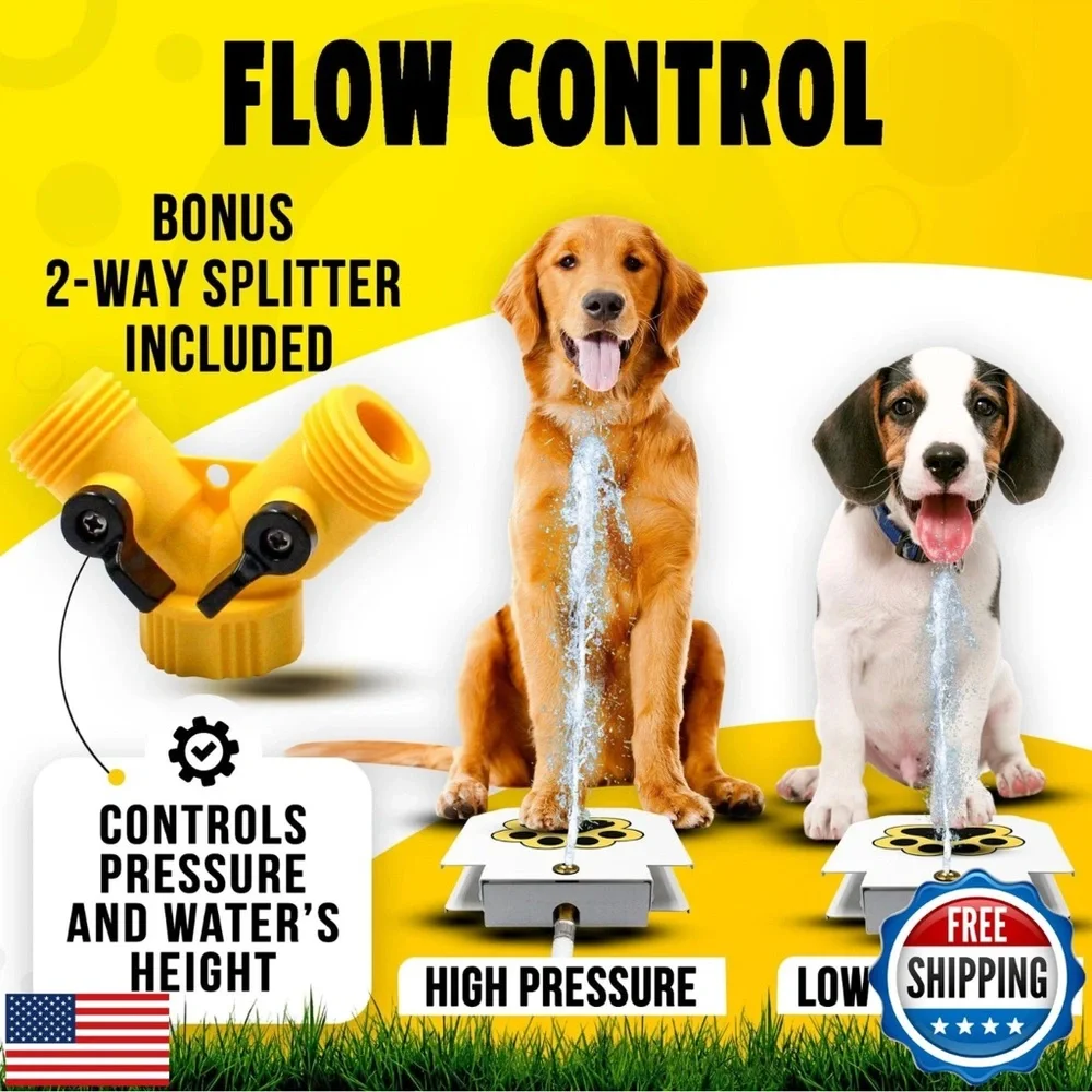 TRIO GATO Outdoor Dog Water Fountain NIB $75
